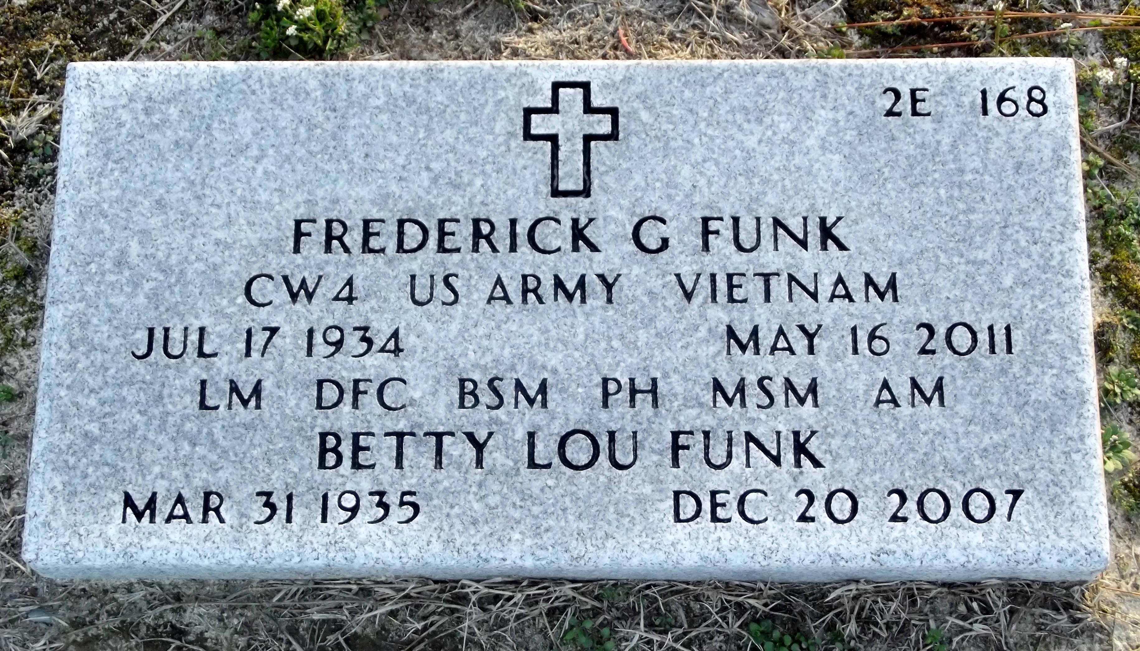 Fred's grave